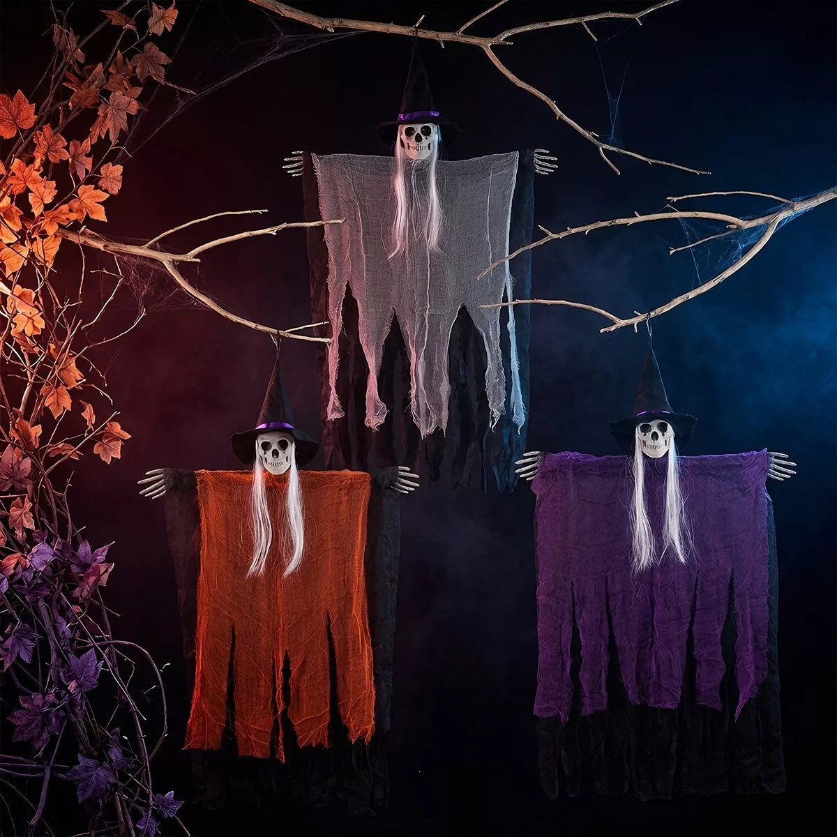 Halloween Skeleton Hanging Ghost Hanging Decorative Ornament - Lilixa.store