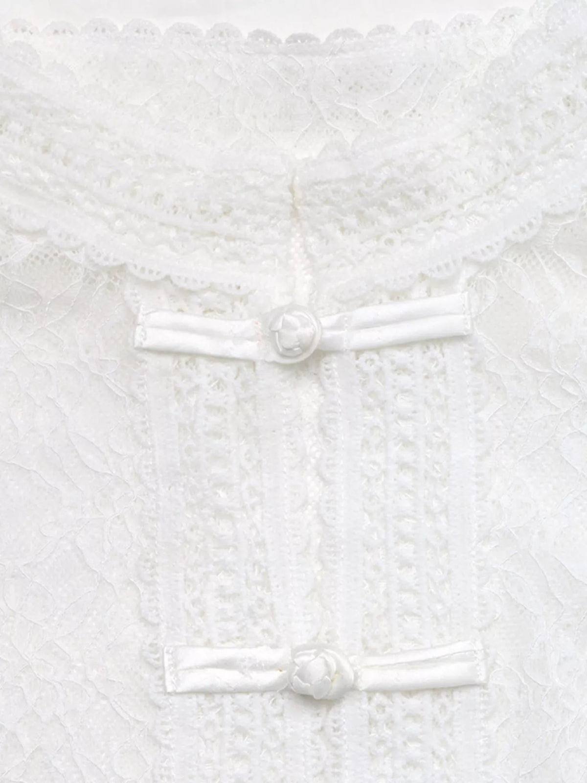 Lace Chinese Style Button Shirt - Lilixa.store