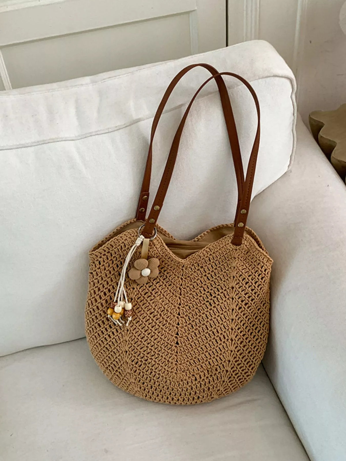 Crochet Knit Shoulder Bag - Lilixa.store