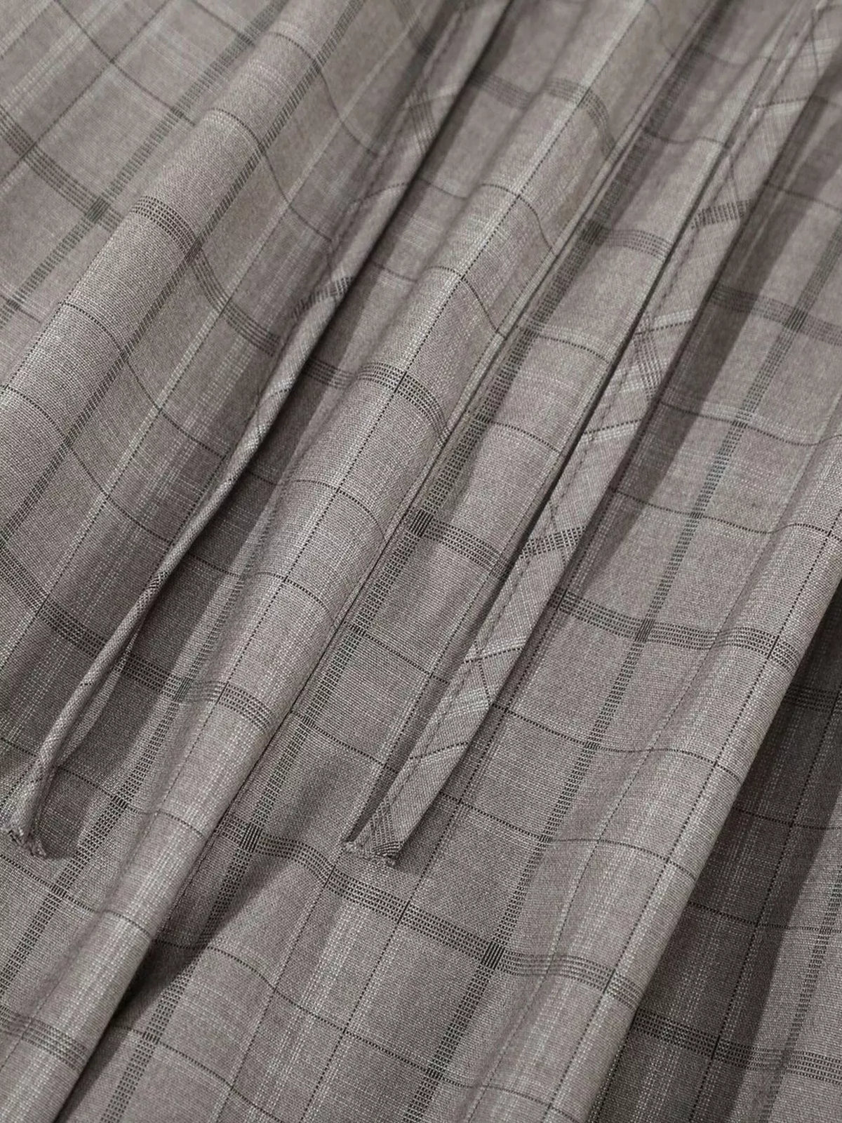 Men's Plaid Wide-Leg Pants