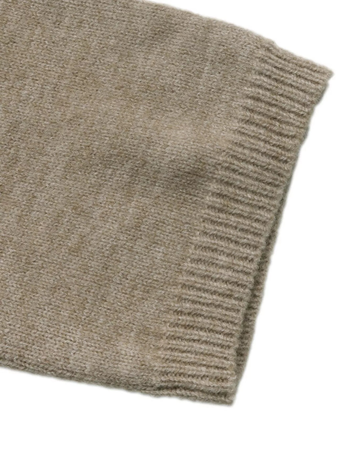 Open-Front Knit Cardigan in Khaki, view 8