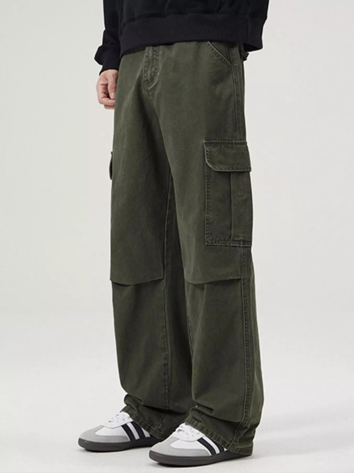 Men's Full Size Loose Fit Cargo Pants Plus Size