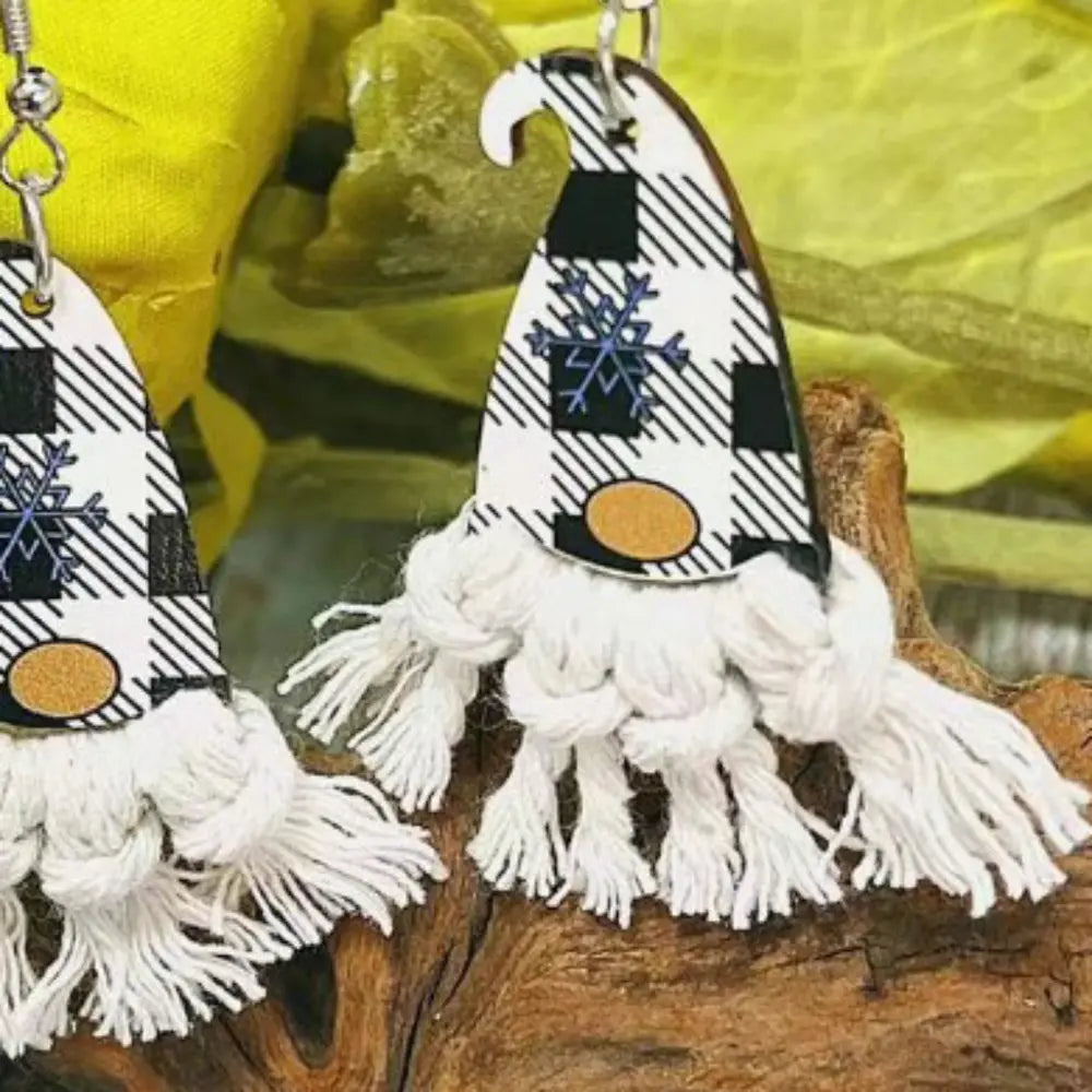 Xylem Pointed Hat Tassel Earrings - Lilixa.store