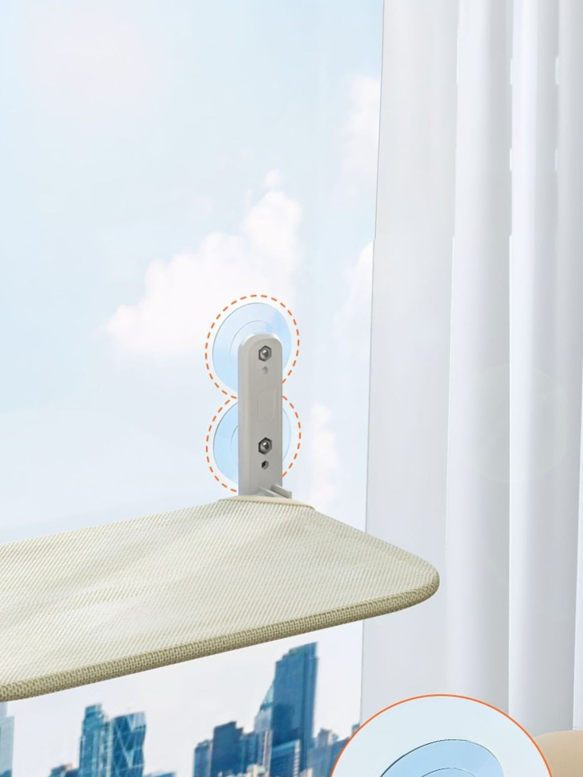 Window Perch Cat Hammock with Strong Suction Cups