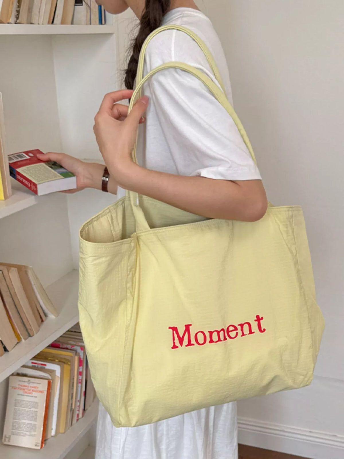 Letter Canvas Tote Bag - Lilixa.store