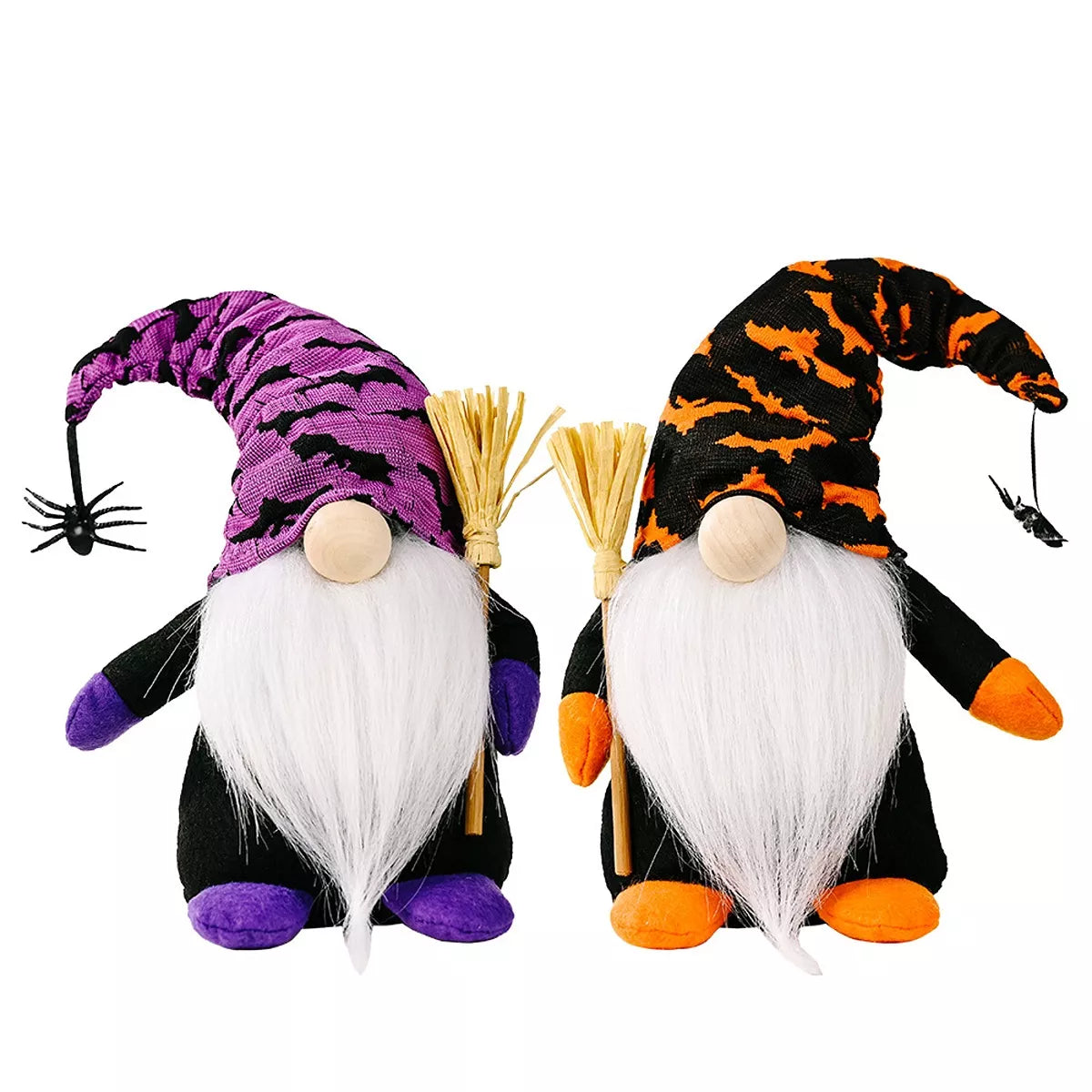 Halloween Decorative Gnomes with Witch Hats and Broomsticks - Lilixa.store