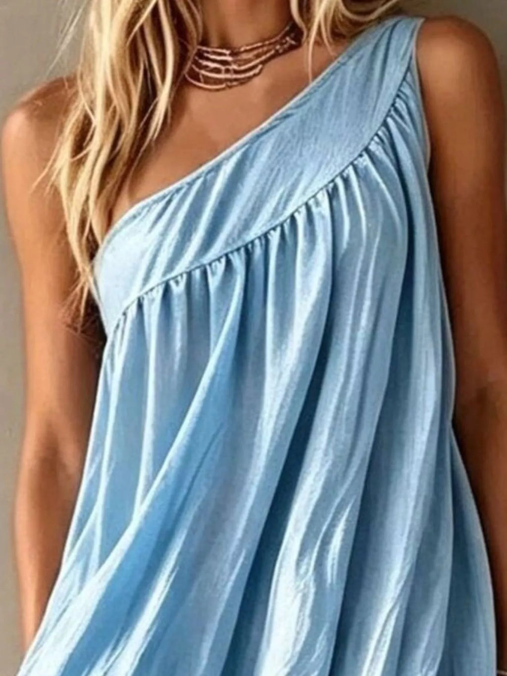 Full Size One-Shoulder Maxi Dress Plus Size - Lilixa.store