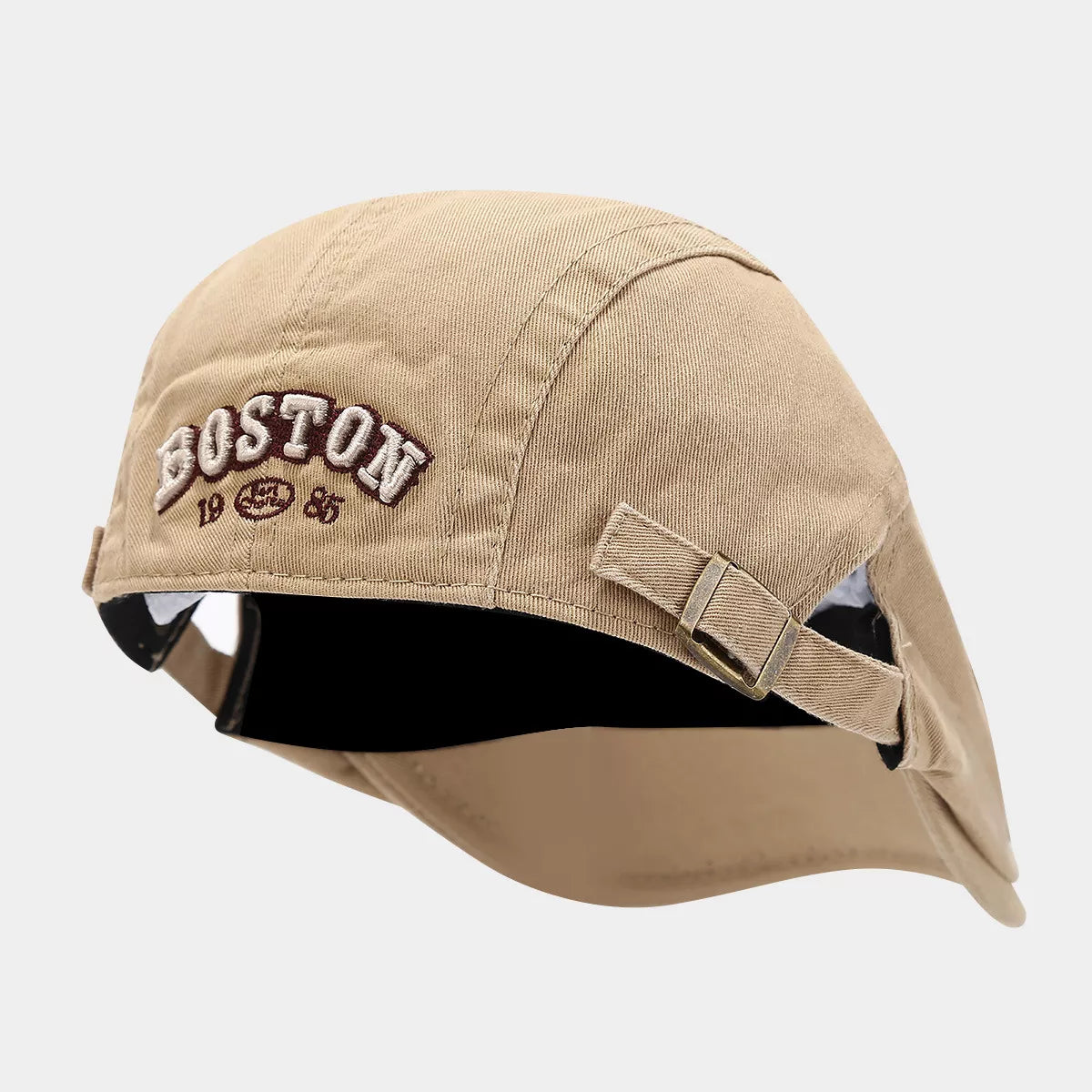 Vintage Boston Embroidered Adjustable Cotton Baseball Cap - Lilixa.store