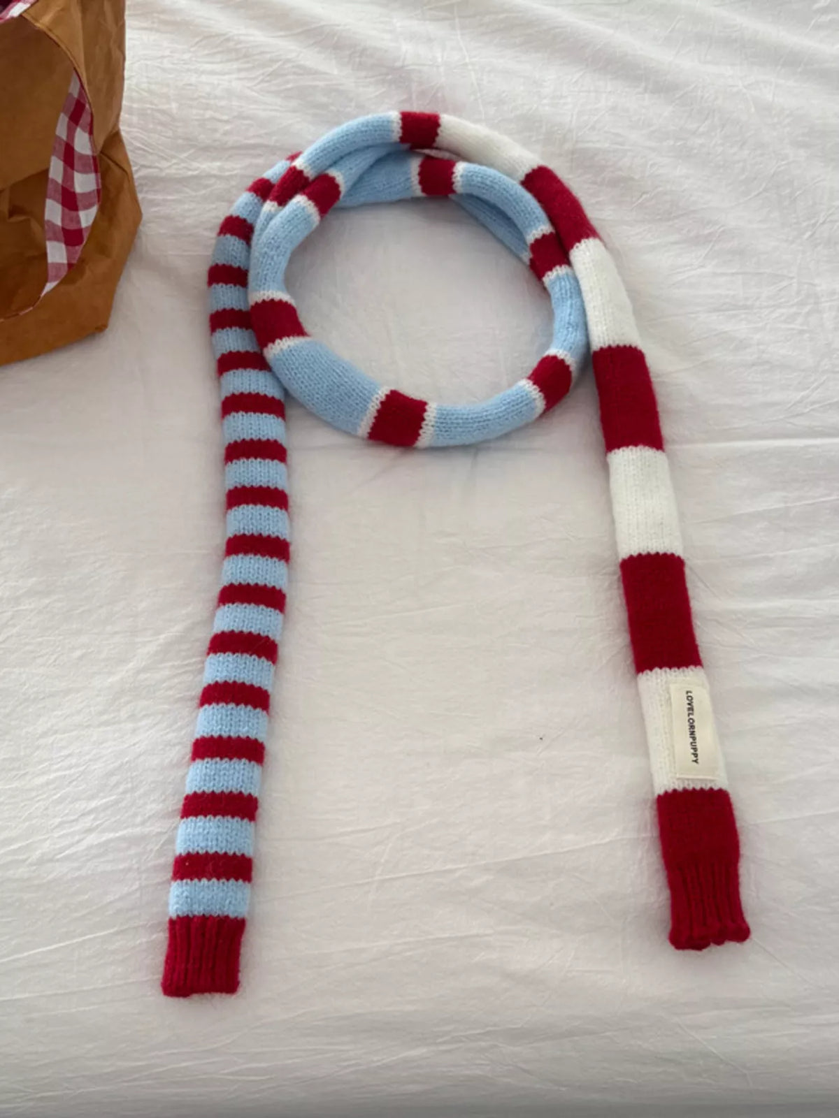 Striped Knitted Warm Scarf - Lilixa.store