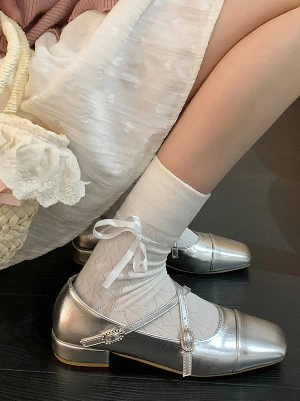 Square Toe Block Heels Mary Jane Shoes - Lilixa.store