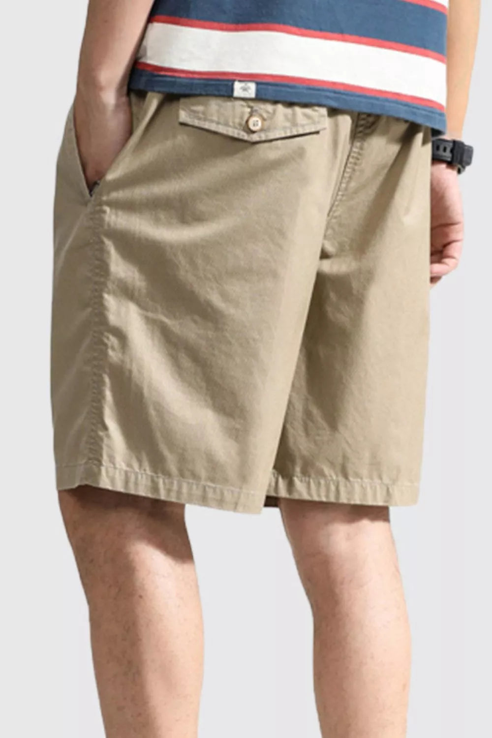 Men's Plus Size Casual Pocketed Shorts