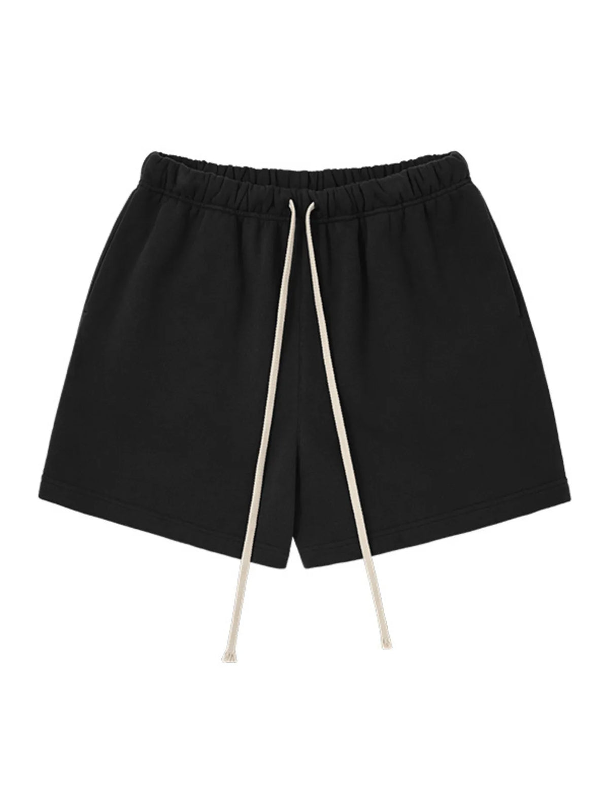 Men's Drawstring Loose Fit Shorts in Black