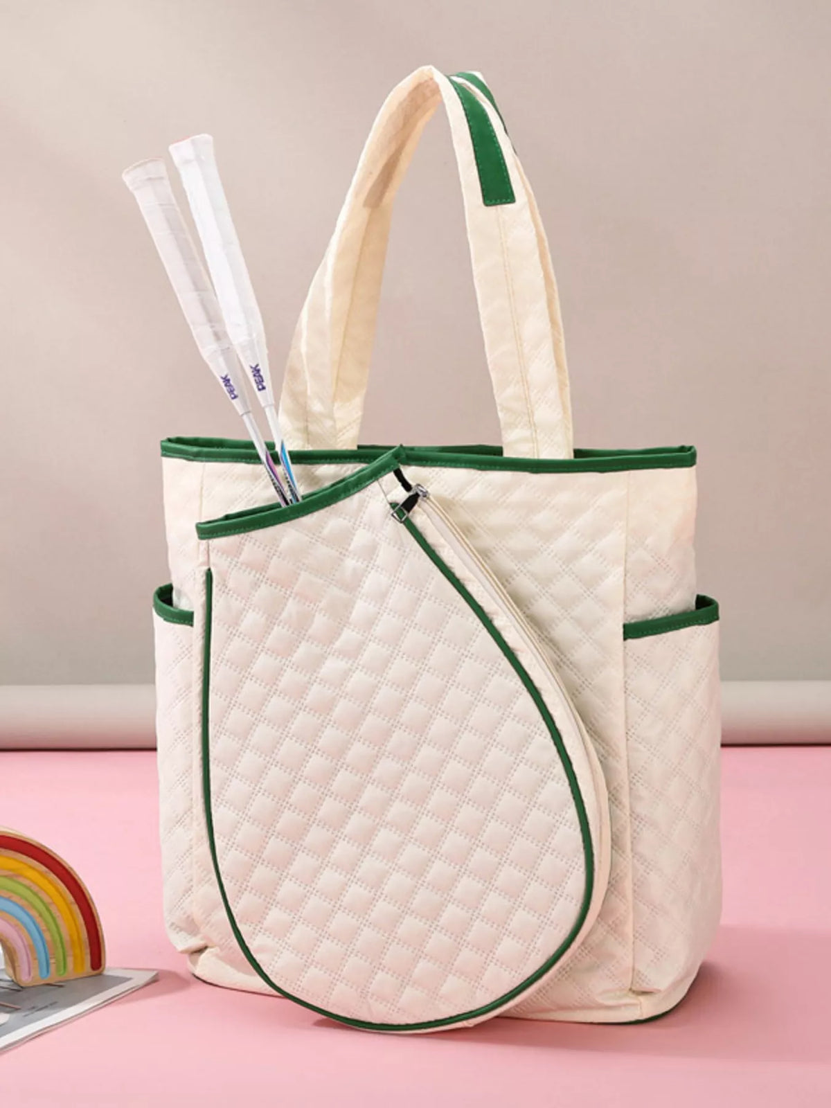 Quilted Racket Backpack Bag - Lilixa.store