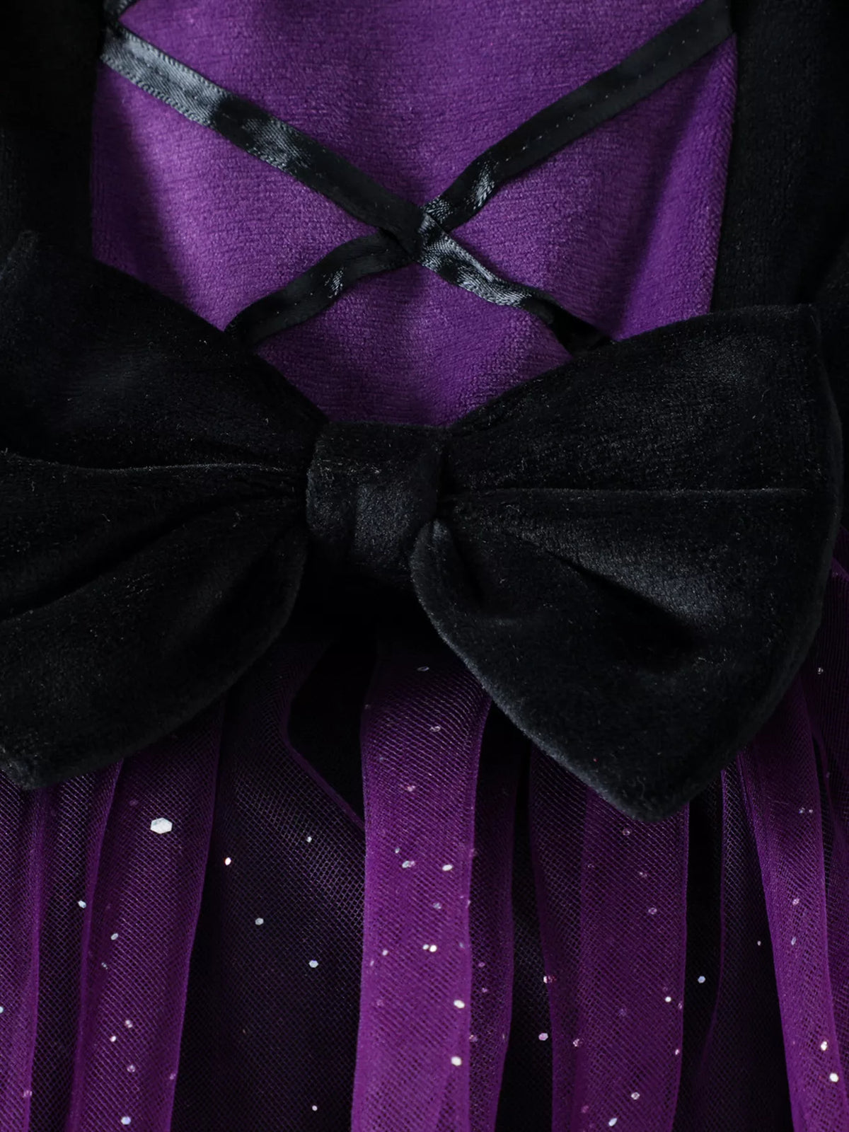 Children's Velvet Hooded Cape and Tulle Dress Halloween Witch Costume Set - Lilixa.store