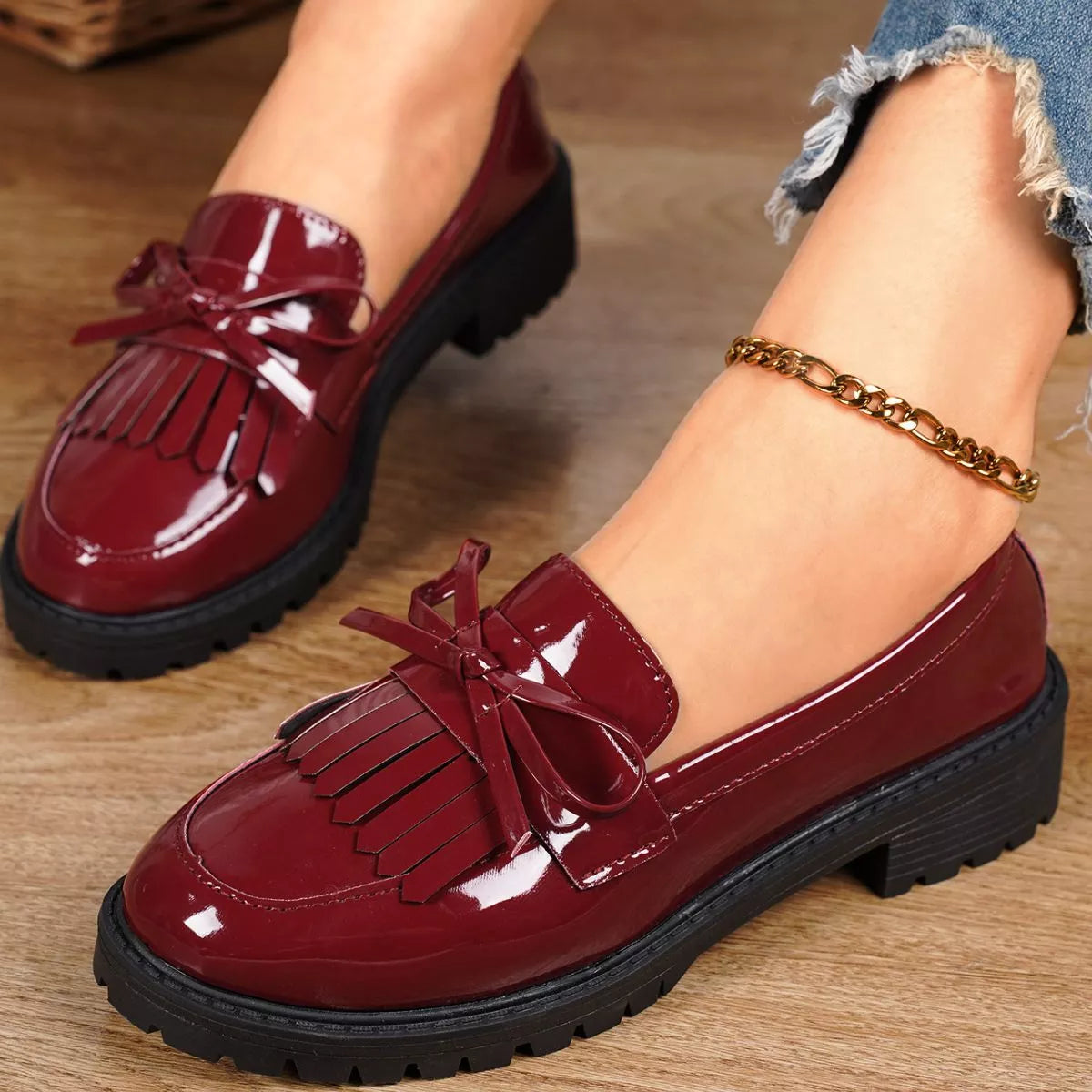 Round Toe Slip-Ons