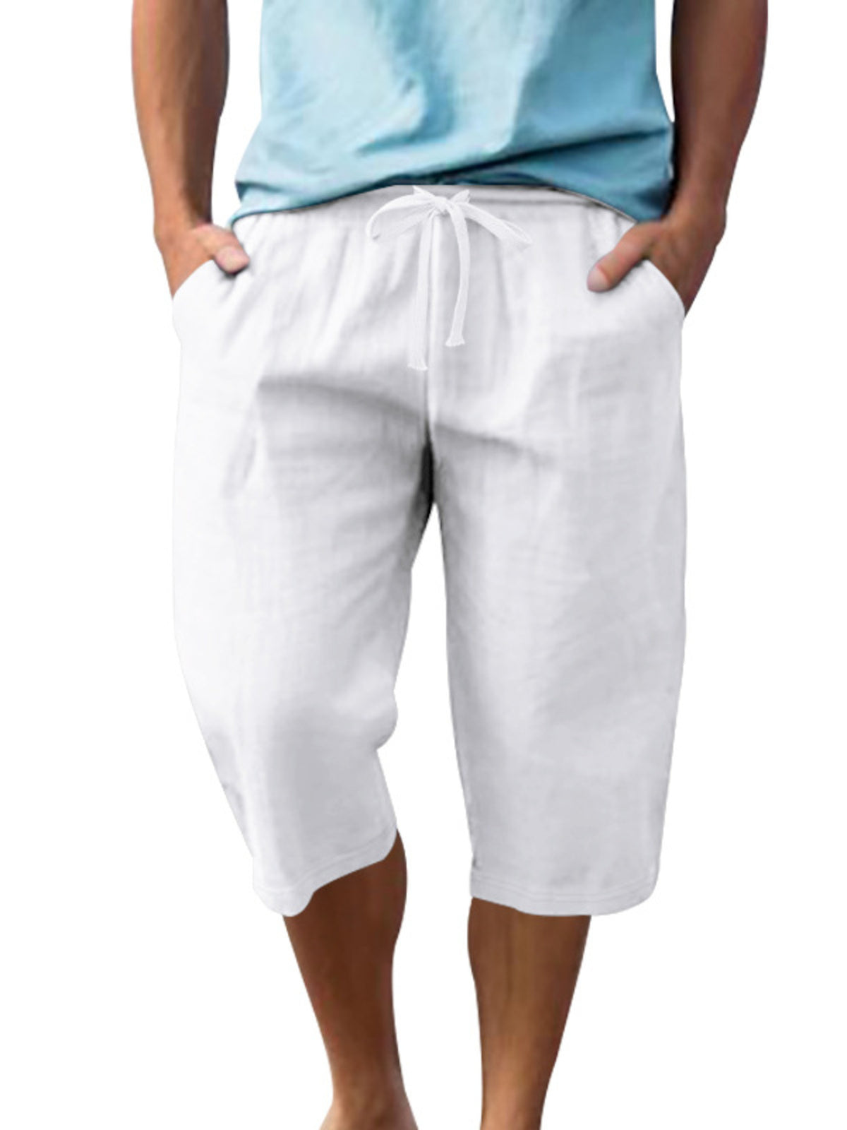 Men's Full Size Casual Drawstring Shorts Plus Size