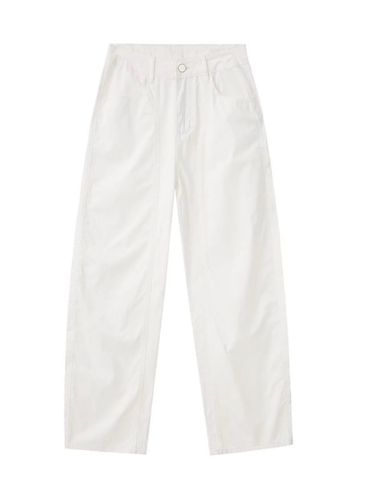 Men's Wide-Legged Casual Pants in White