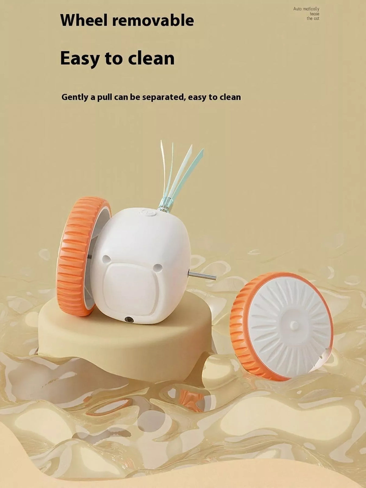 Interactive Self-Rotating Feather Pet Chase Toy - Lilixa.store