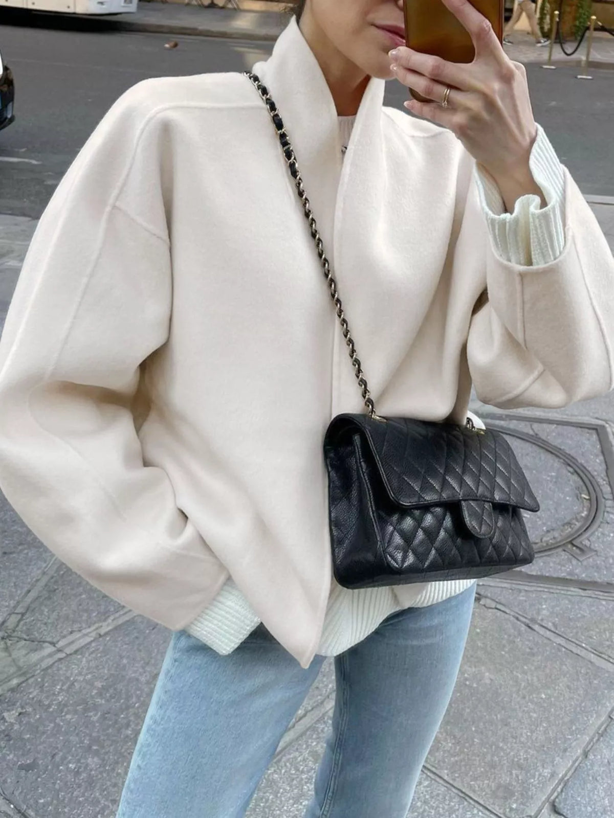 Open Front Dropped Shoulder Outerwear - Lilixa.store