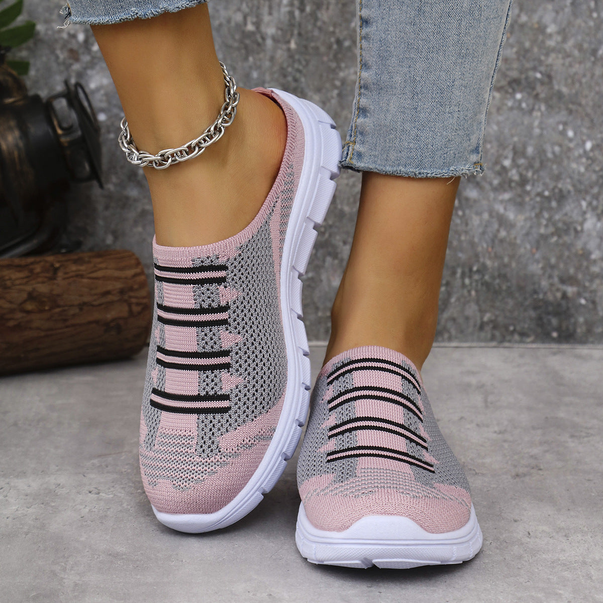 Breathable Knit Slip-Ons, view 5