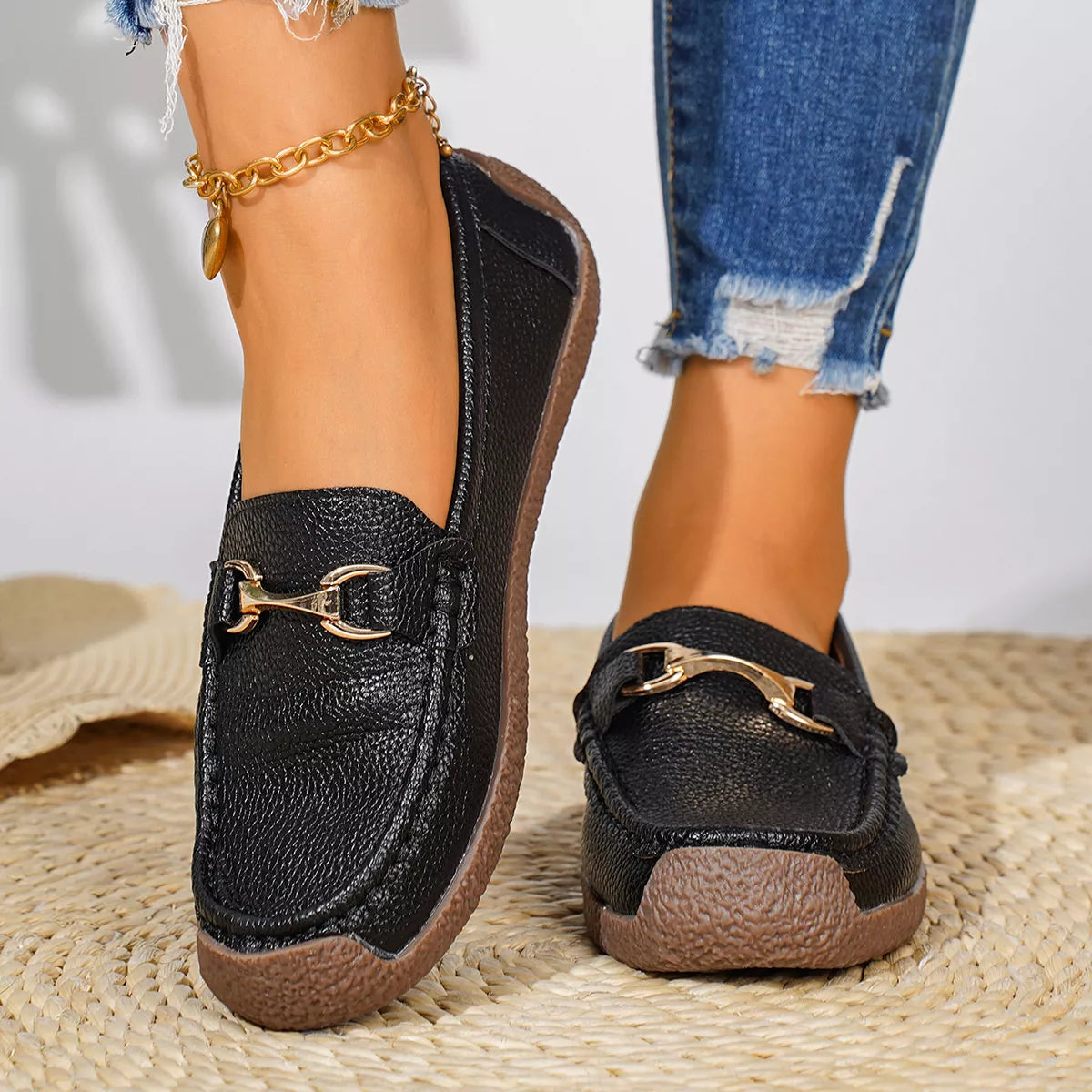 Round Toe Slip-Ons - Lilixa.store
