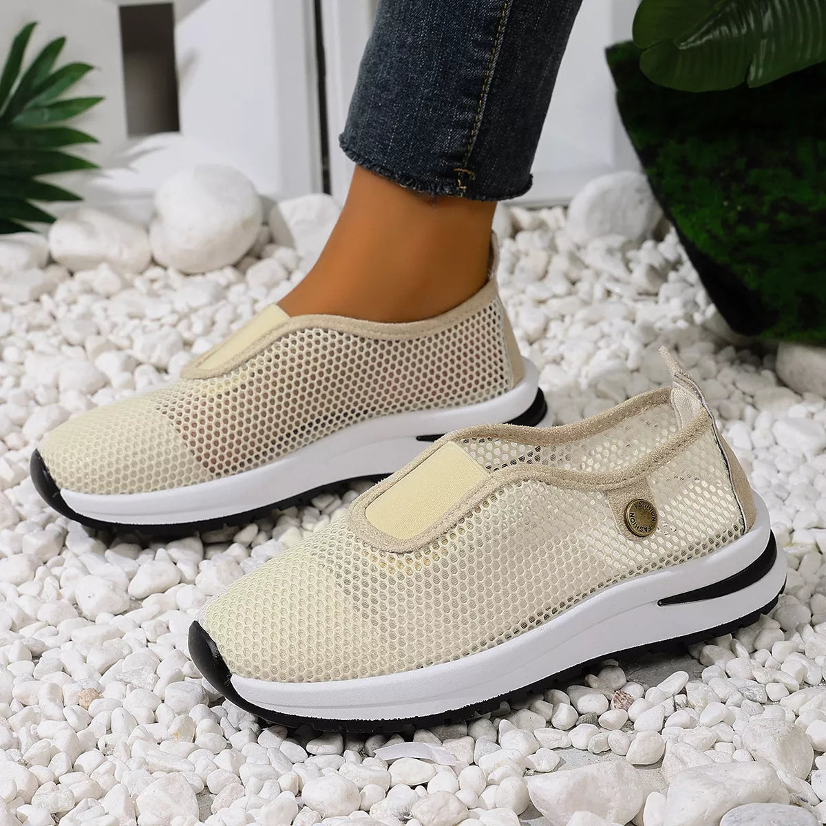 Breathable Mesh Slip-Ons - Lilixa.store