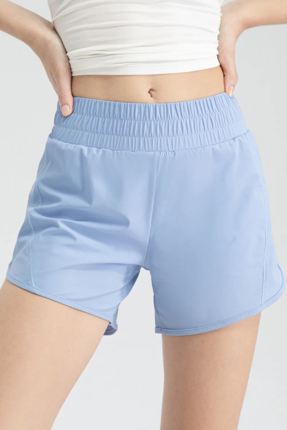 Elastic Waist Active Shorts - Lilixa.store
