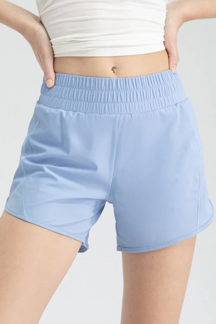 Elastic Waist Active Shorts - Lilixa.store