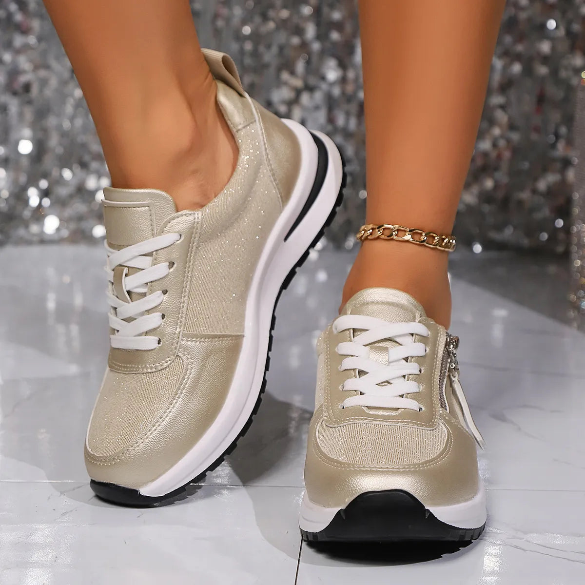 Lace Up Platform Athletic - Lilixa.store