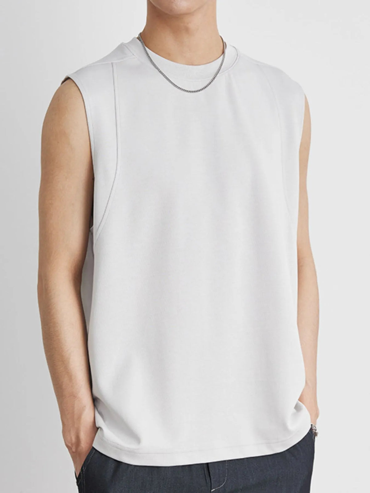 Men's Full Size Round Neck Tank Plus Size - Lilixa.store