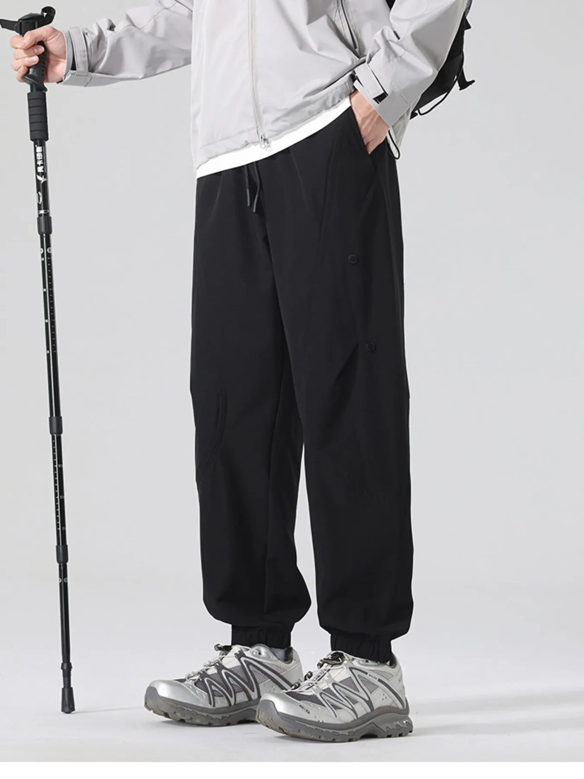 Men's Plus Size Casual Drawstring Joggers, view 4