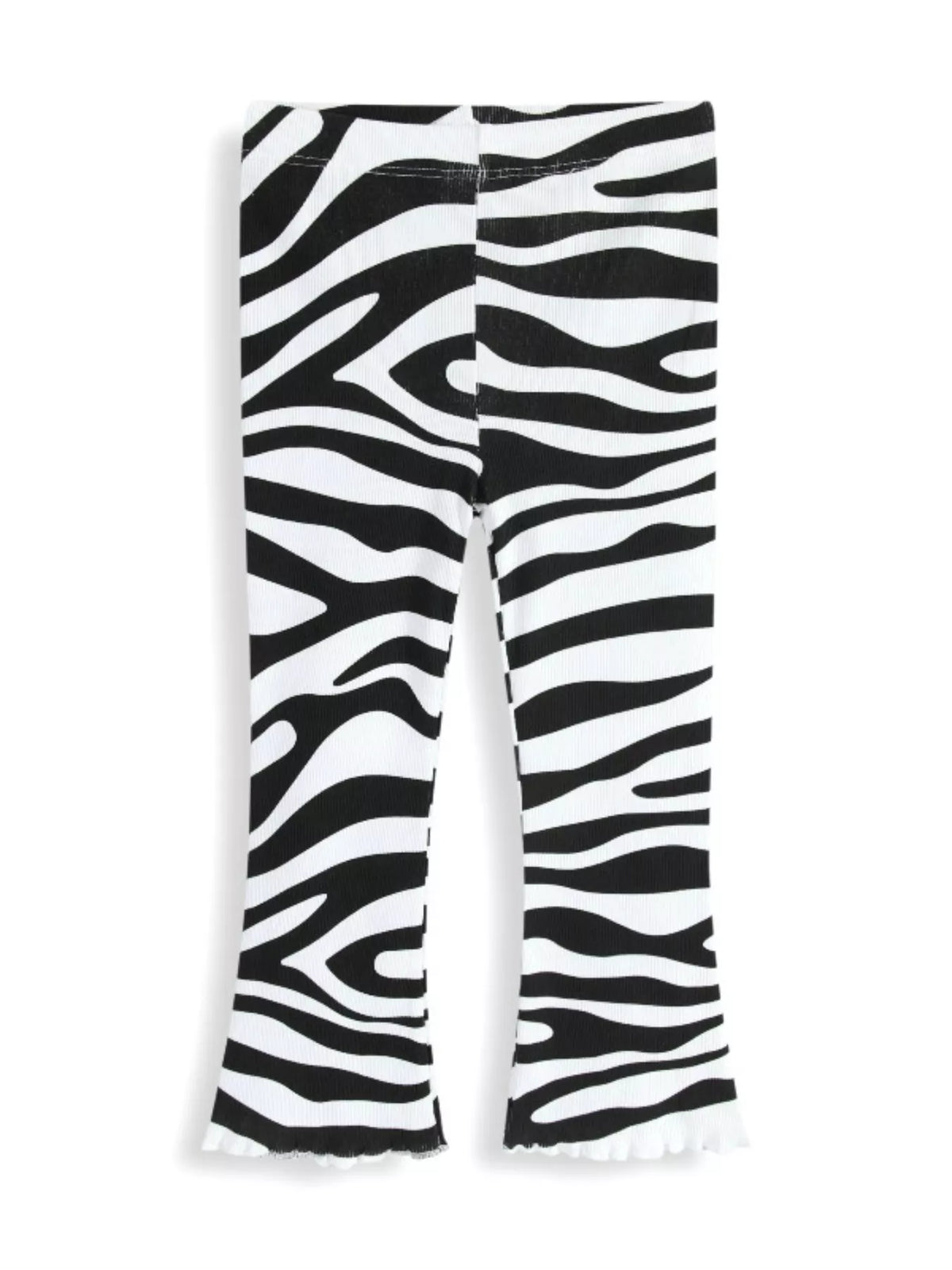 Children's Zebra Print Flare Pants - Lilixa.store