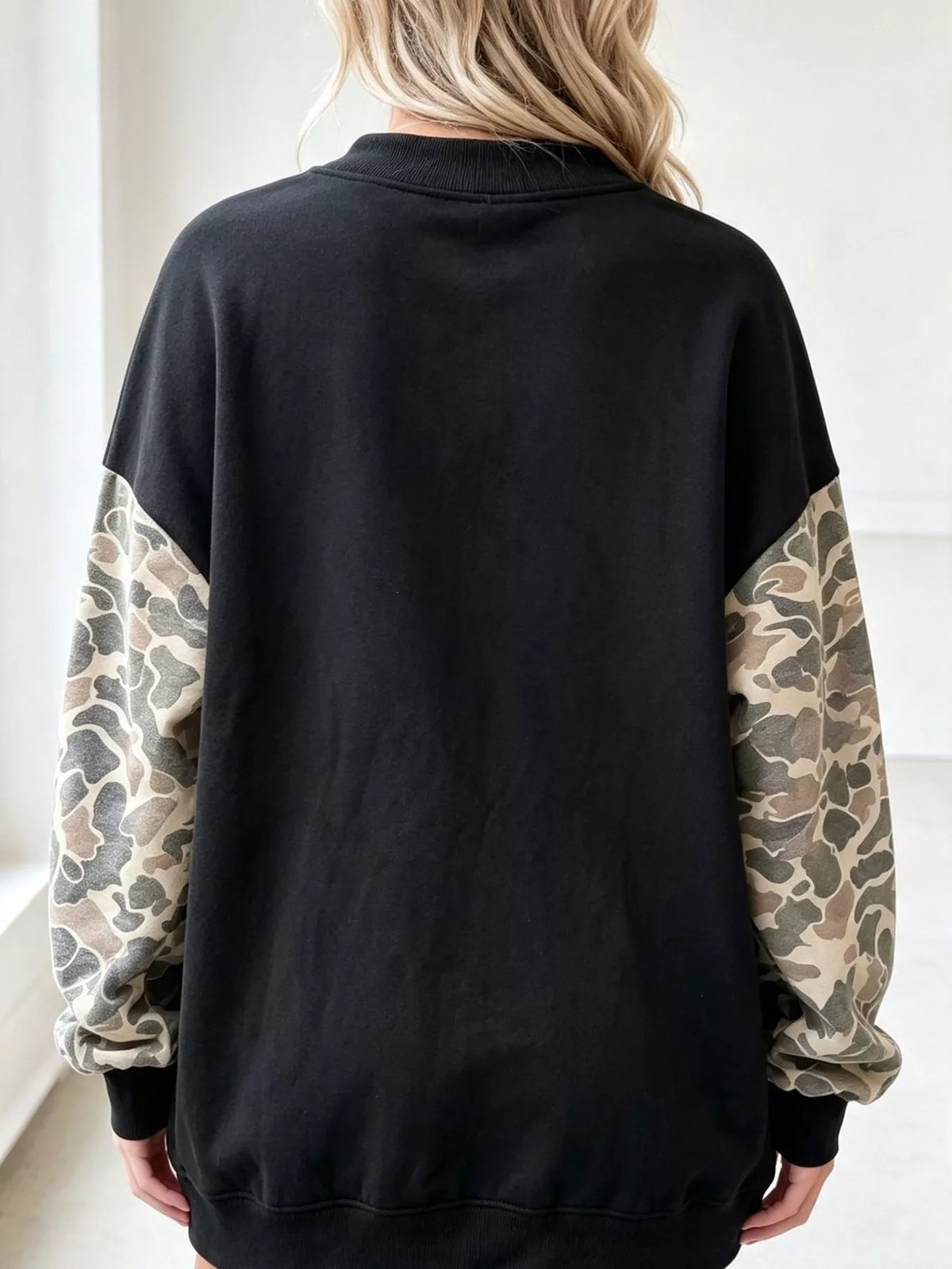 Camouflage Long Sleeve Sweatshirt, view 5