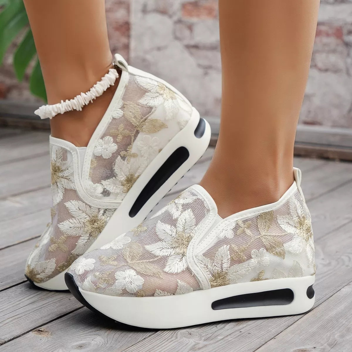 Round Toe Platform Slip-Ons - Lilixa.store