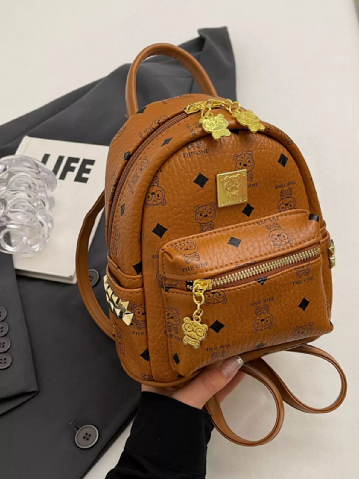 Patterned Mini Backpack Bag - Lilixa.store