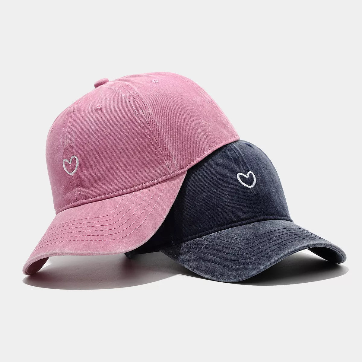 Embroidered Heart Baseball Cap - Lilixa.store
