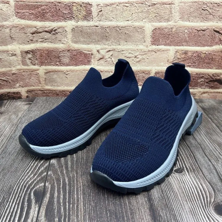 Breathable Mesh Round Toe Platform Athletic - Lilixa.store