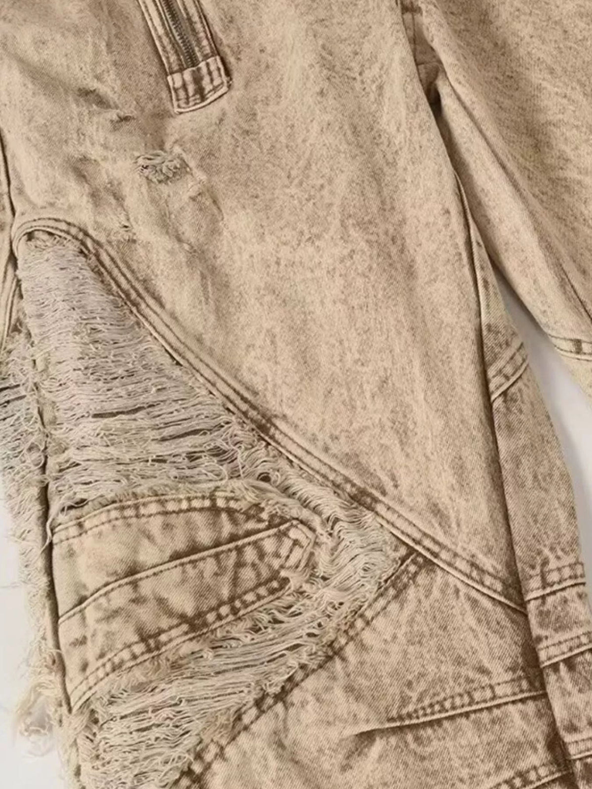 Men's Full Size Distressed Wash Wide-Leg Jeans Plus Size - Lilixa.store