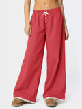 Plaid Wide-Leg Pants - Lilixa.store