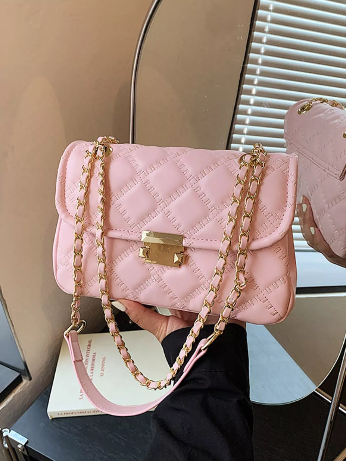 Quilted Chain Crossbody Bag