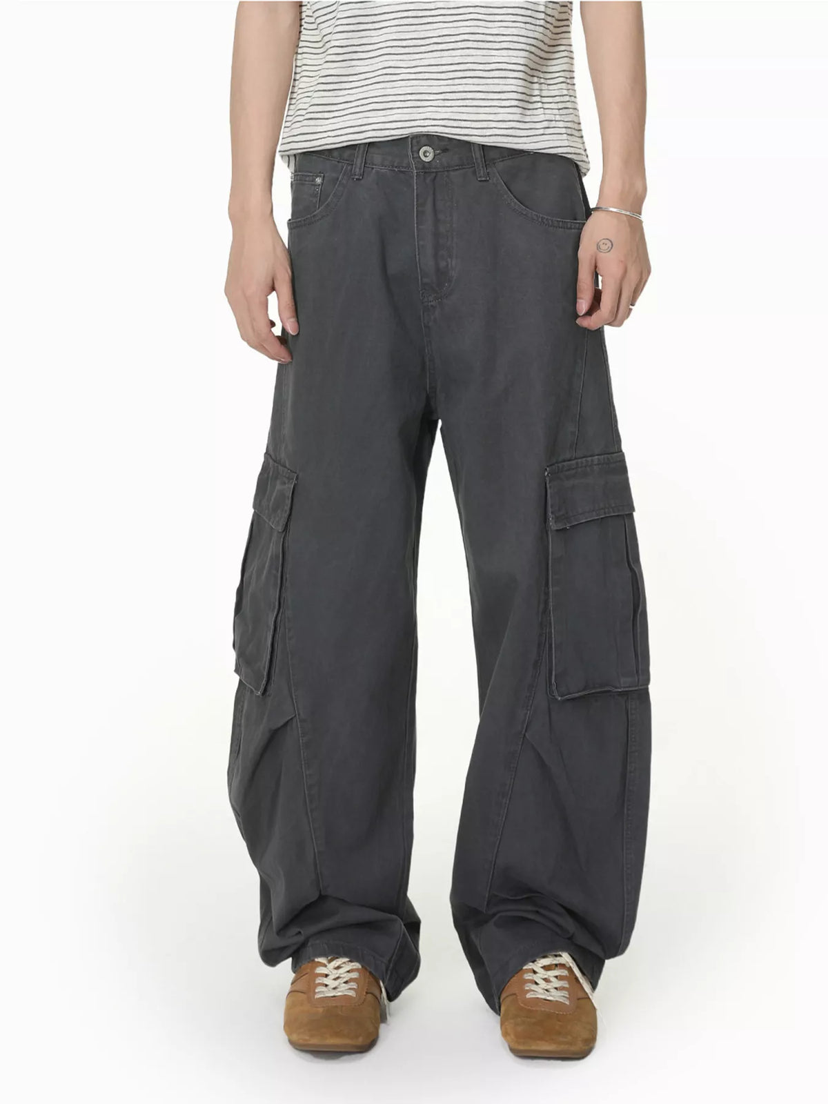 Men's Loose-Fit Cargo Jeans - Lilixa.store