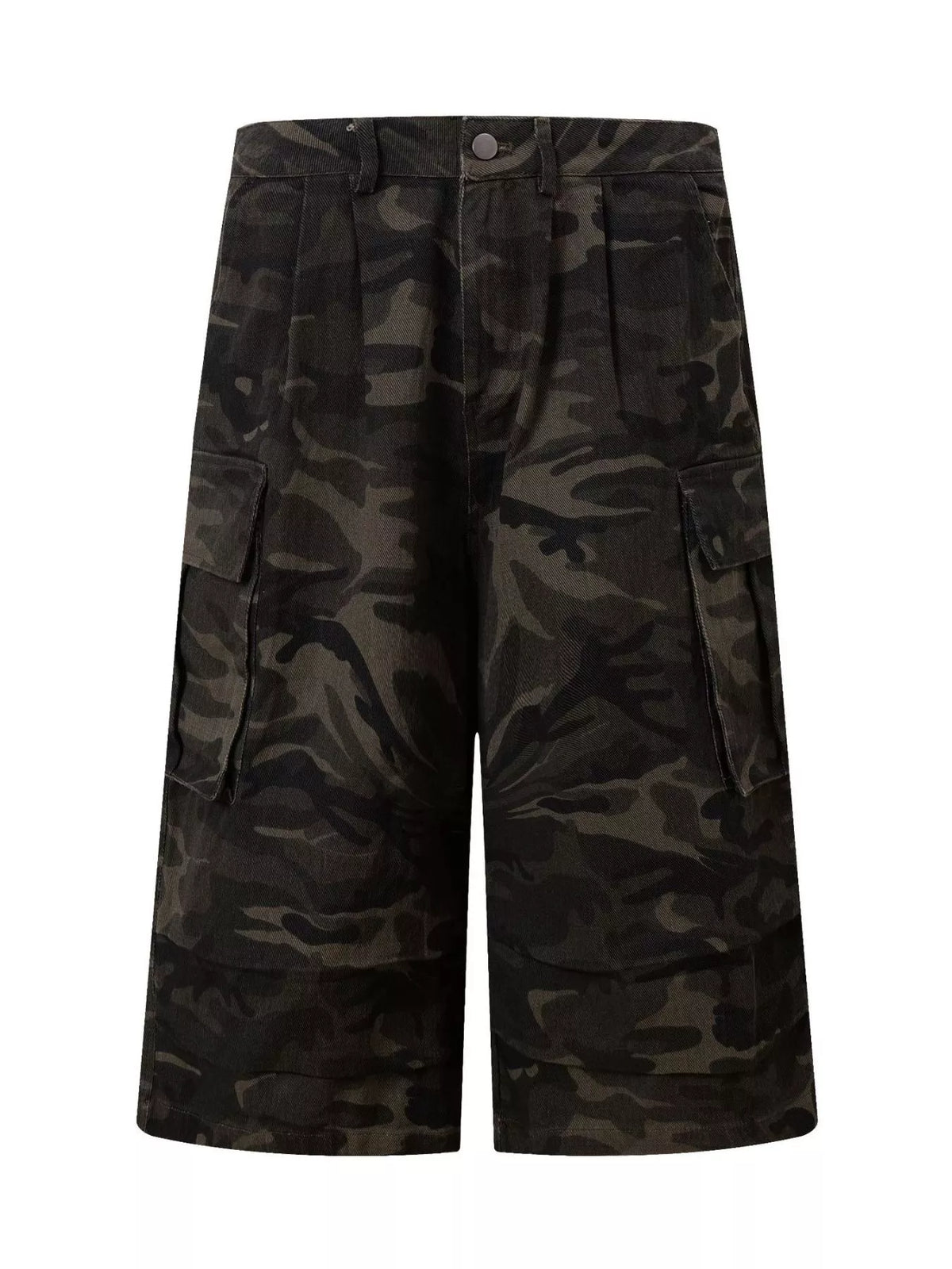 Men's Camouflage Wide-Leg Cargo Capris - Lilixa.store