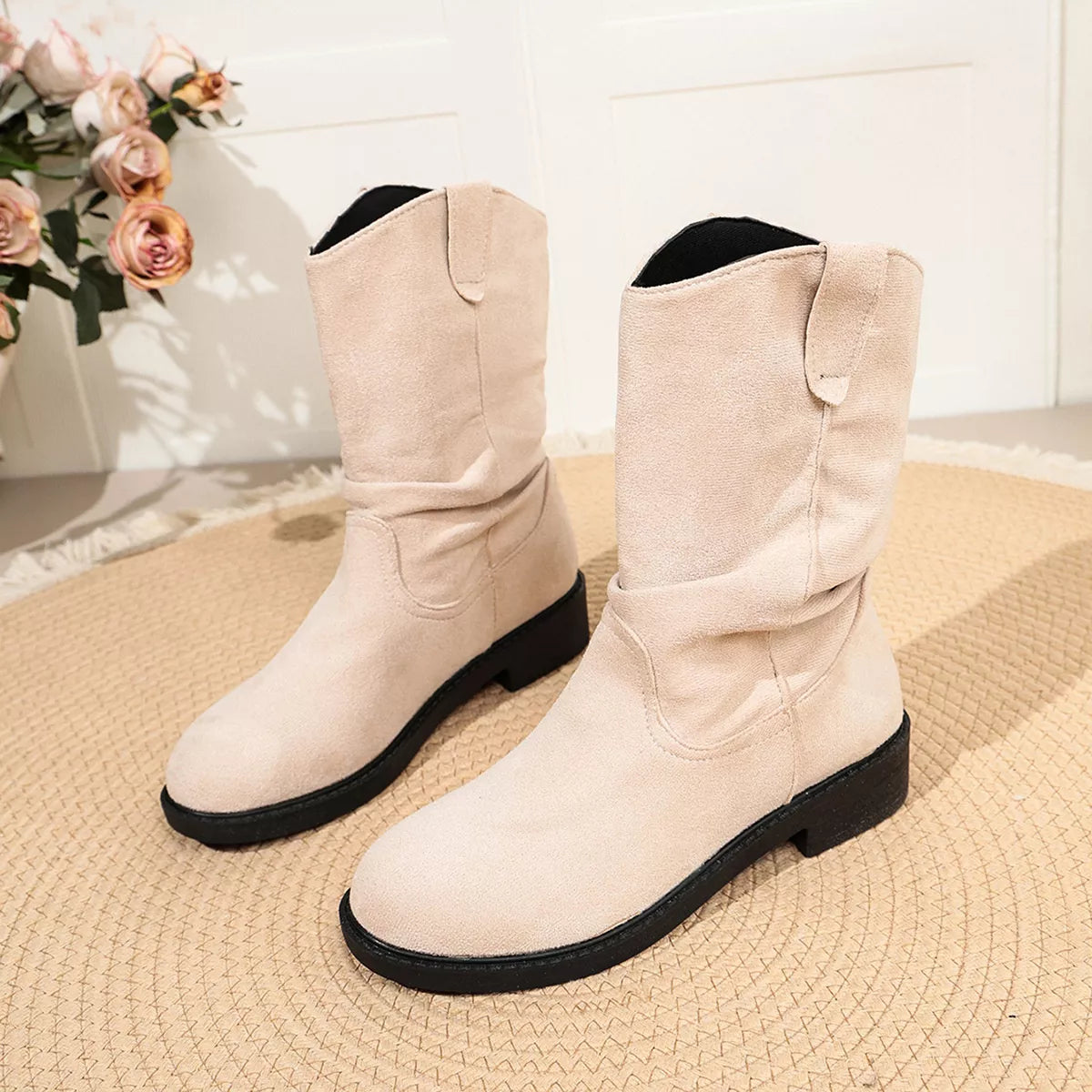 Round Toe Slouchy Boots, view 5