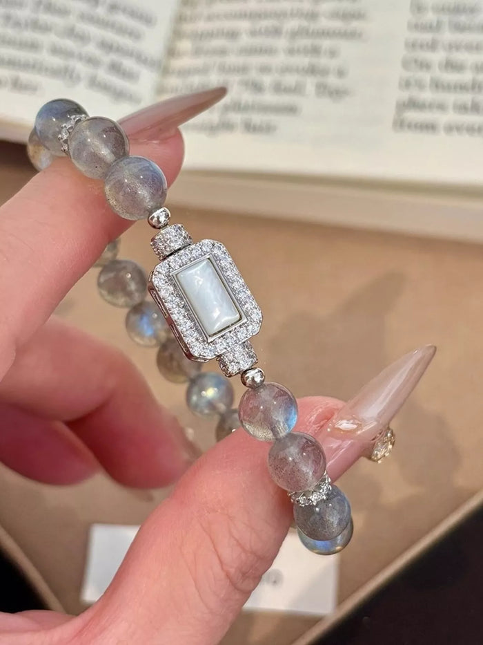 Moonstone Bead Geometric Bracelet - Lilixa.store
