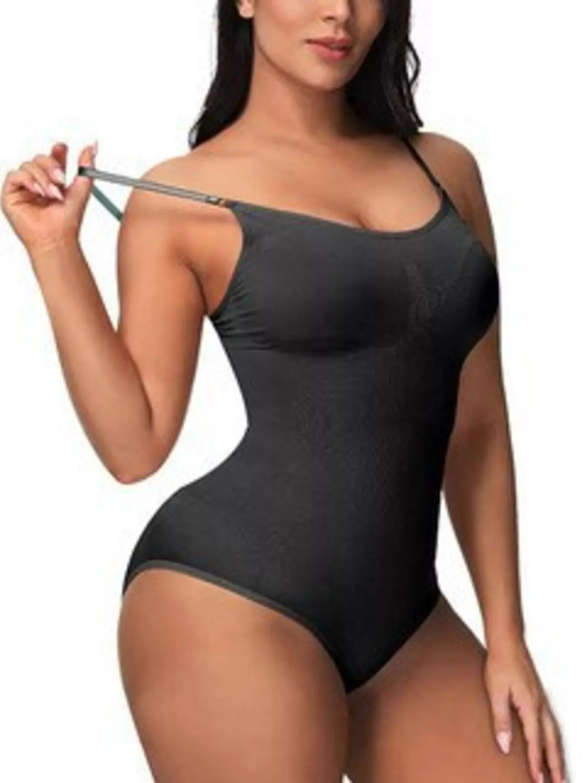 Full Size Seamless Scoop Neck Shaping Bodysuit Plus Size - Lilixa.store