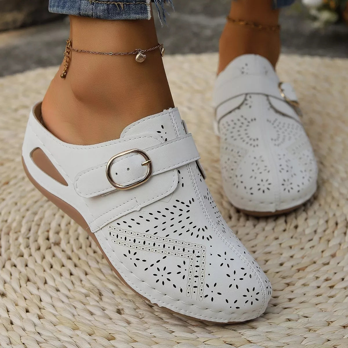 Casual Buckle Slip-Ons, view 7