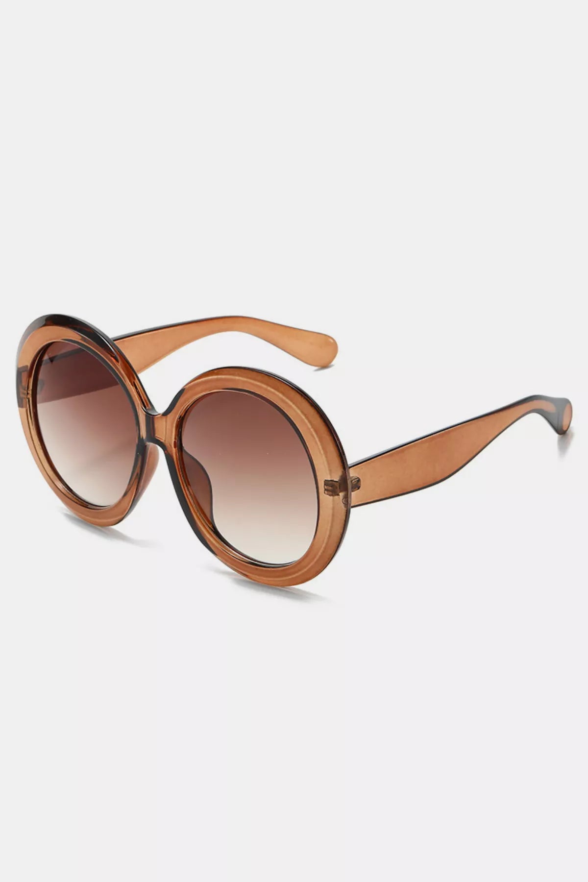 Oversized Round Frame Fashion Sunglasses - Lilixa.store