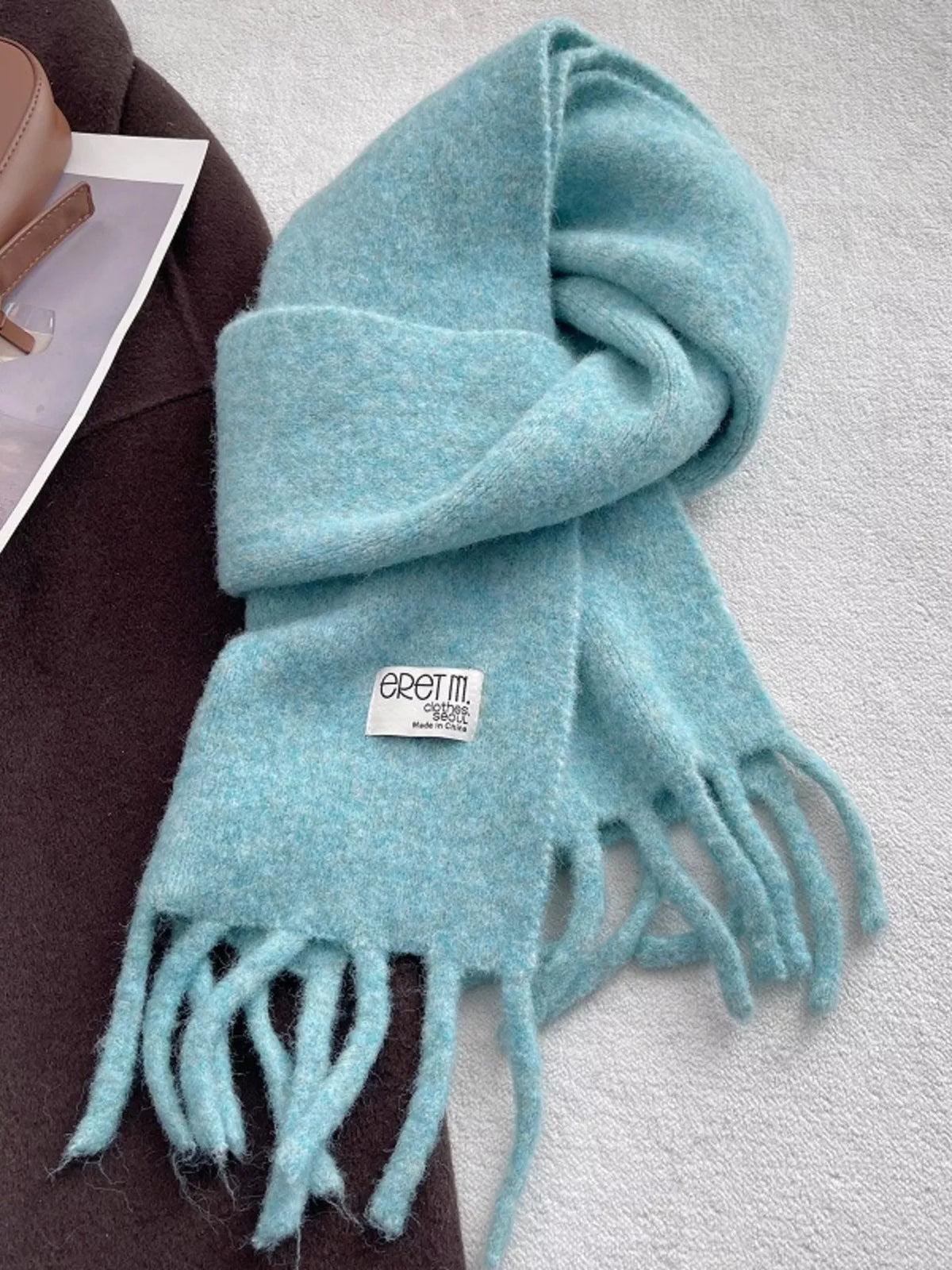 Fringe Solid Color Scarf - Lilixa.store