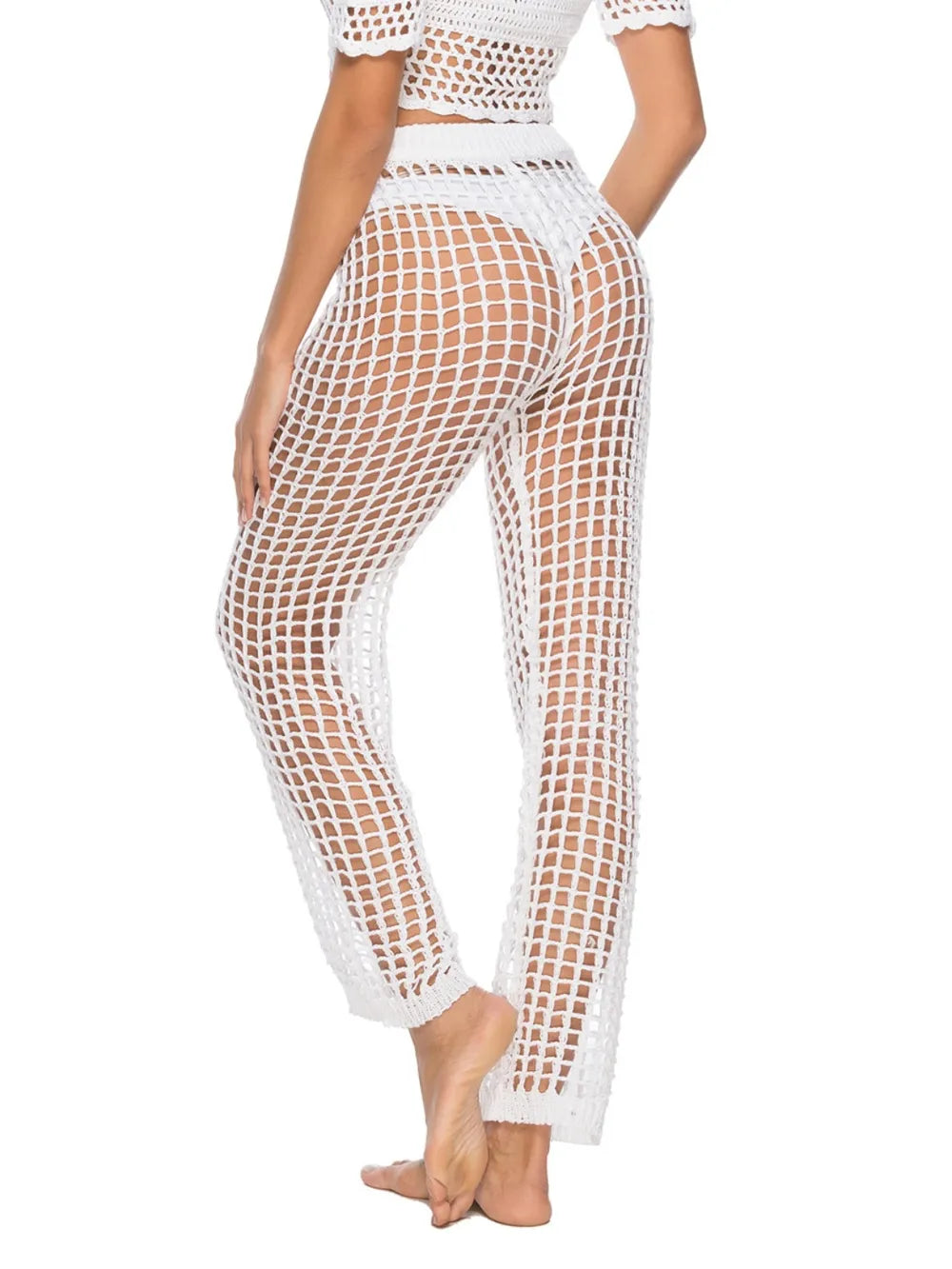 Cutout High Waist Swim Pants - Lilixa.store