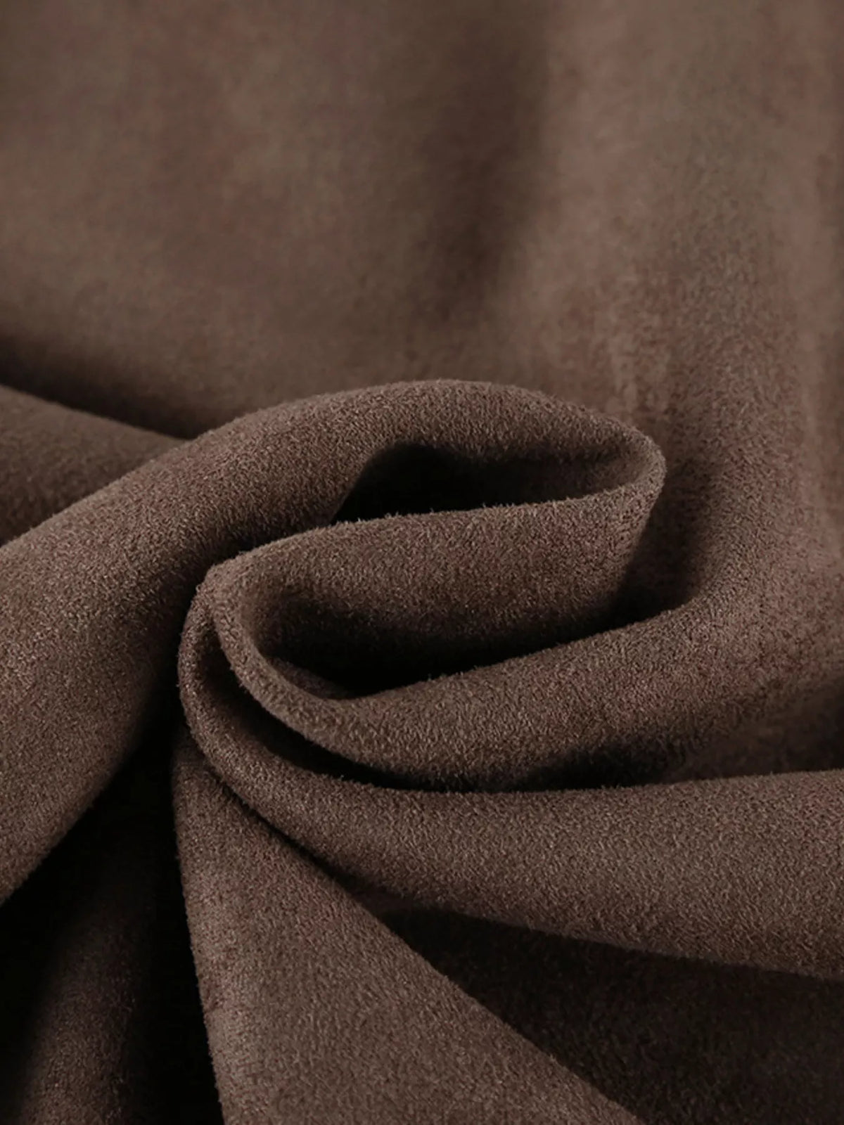 Zip-Up Dropped Shoulder Jacket in Brown, view 13